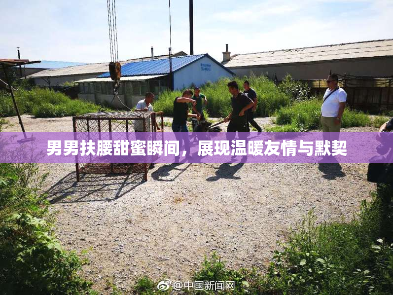 男男扶腰甜蜜瞬间，展现温暖友情与默契