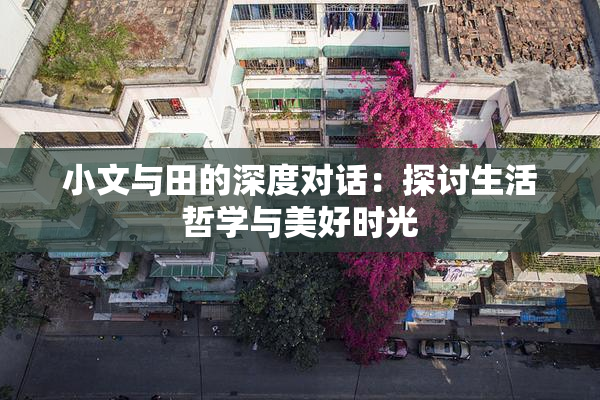 小文与田的深度对话：探讨生活哲学与美好时光