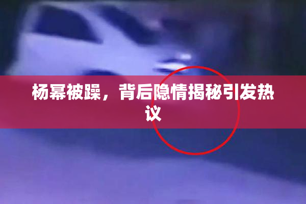 杨幂被躁，背后隐情揭秘引发热议