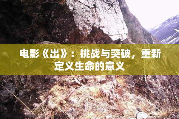 电影《出》：挑战与突破，重新定义生命的意义