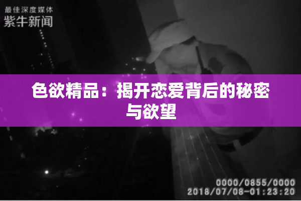 色欲精品：揭开恋爱背后的秘密与欲望