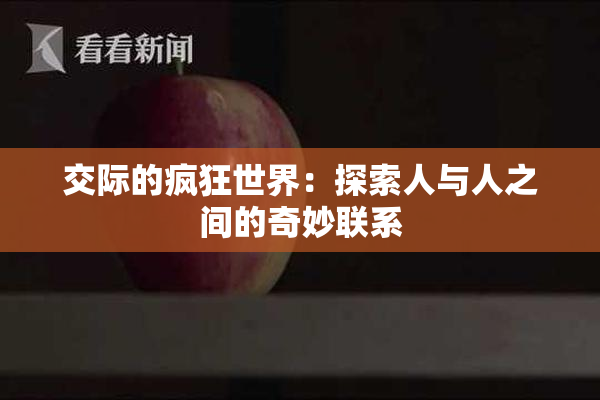 交际的疯狂世界：探索人与人之间的奇妙联系