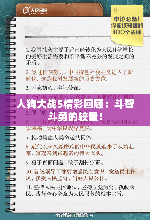 人狗大战5精彩回顾：斗智斗勇的较量！