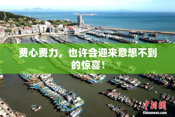费心费力，也许会迎来意想不到的惊喜！