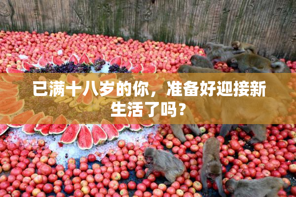 已满十八岁的你，准备好迎接新生活了吗？