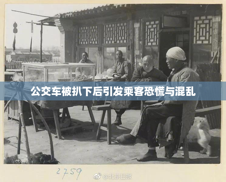 公交车被扒下后引发乘客恐慌与混乱