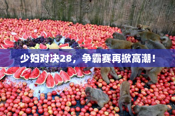 少妇对决28，争霸赛再掀高潮！