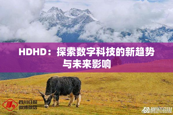 HDHD：探索数字科技的新趋势与未来影响