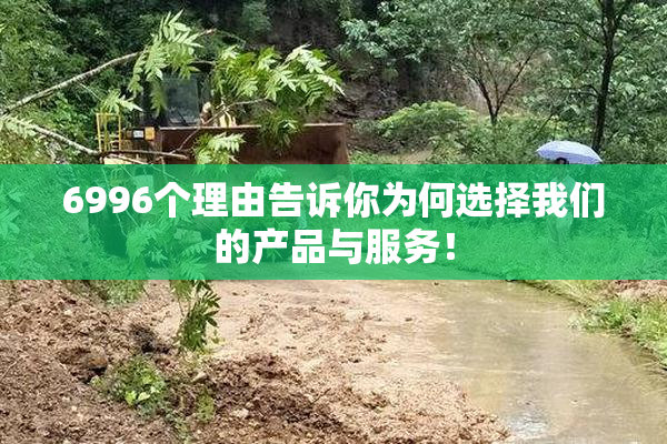 6996个理由告诉你为何选择我们的产品与服务！
