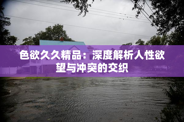 色欲久久精品：深度解析人性欲望与冲突的交织