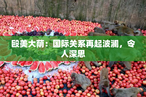 殴美大荫：国际关系再起波澜，令人深思
