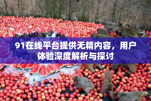 91在线平台提供无精内容，用户体验深度解析与探讨