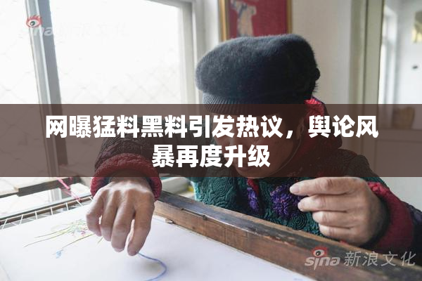 网曝猛料黑料引发热议，舆论风暴再度升级