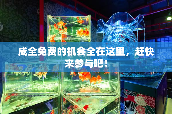 成全免费的机会全在这里，赶快来参与吧！