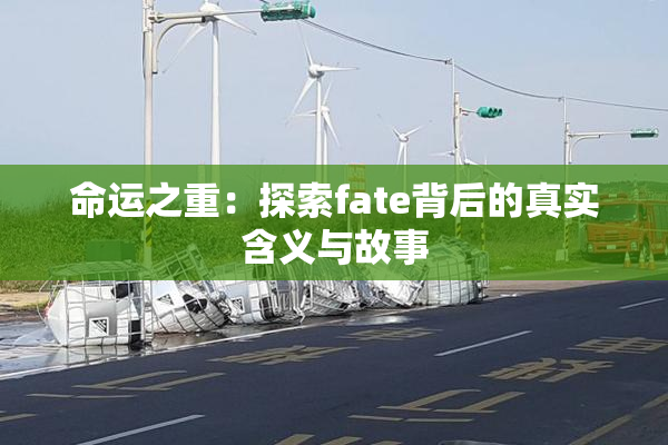 命运之重：探索fate背后的真实含义与故事