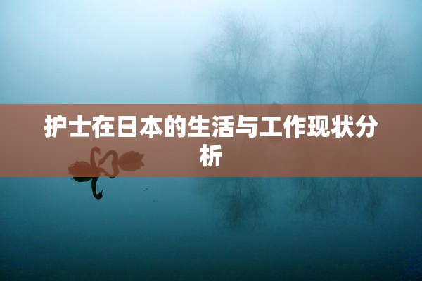 护士在日本的生活与工作现状分析