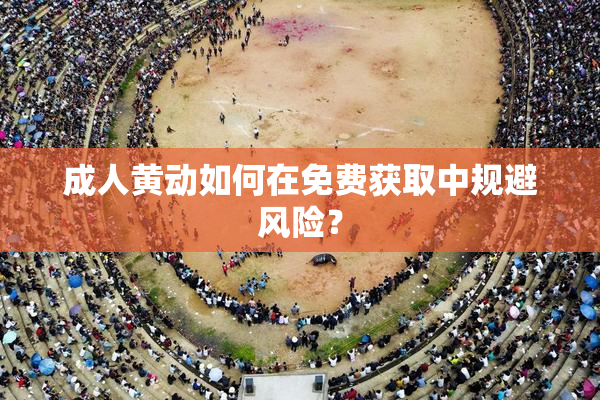 成人黄动如何在免费获取中规避风险？