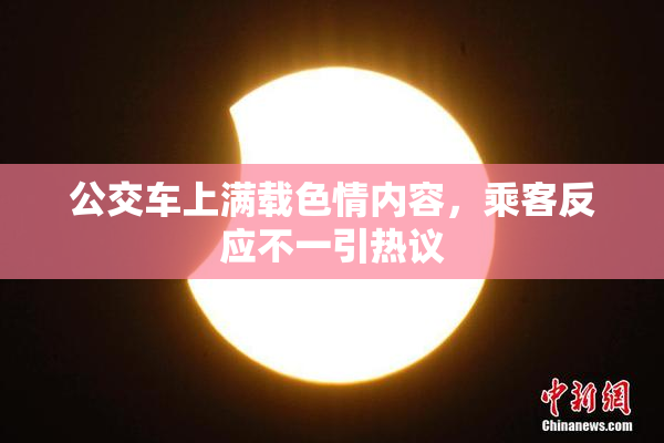 公交车上满载色情内容，乘客反应不一引热议