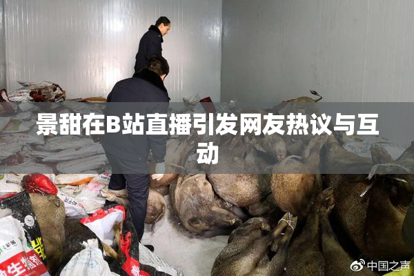 景甜在B站直播引发网友热议与互动