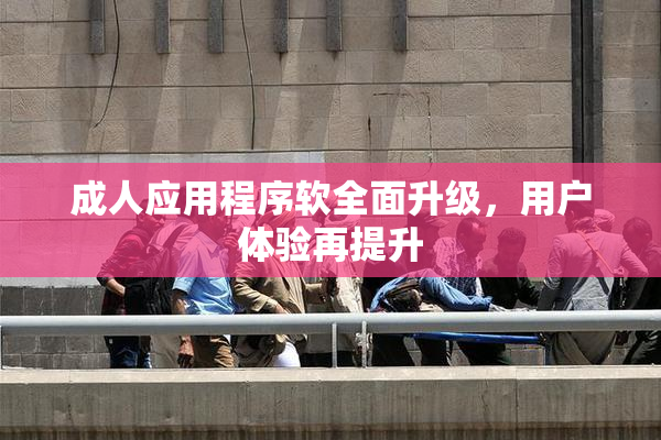成人应用程序软全面升级，用户体验再提升