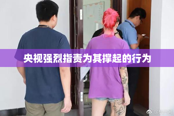 央视强烈指责为其撑起的行为