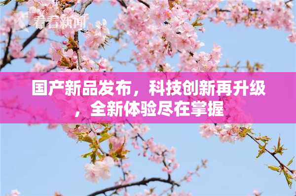 国产新品发布，科技创新再升级，全新体验尽在掌握