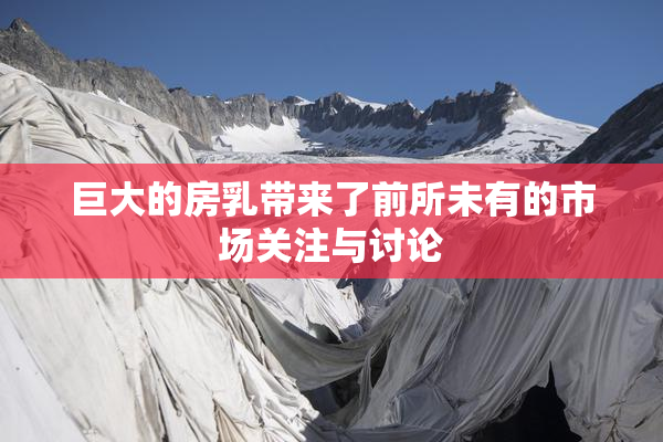 巨大的房乳带来了前所未有的市场关注与讨论