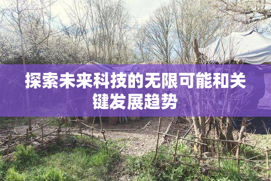 探索未来科技的无限可能和关键发展趋势