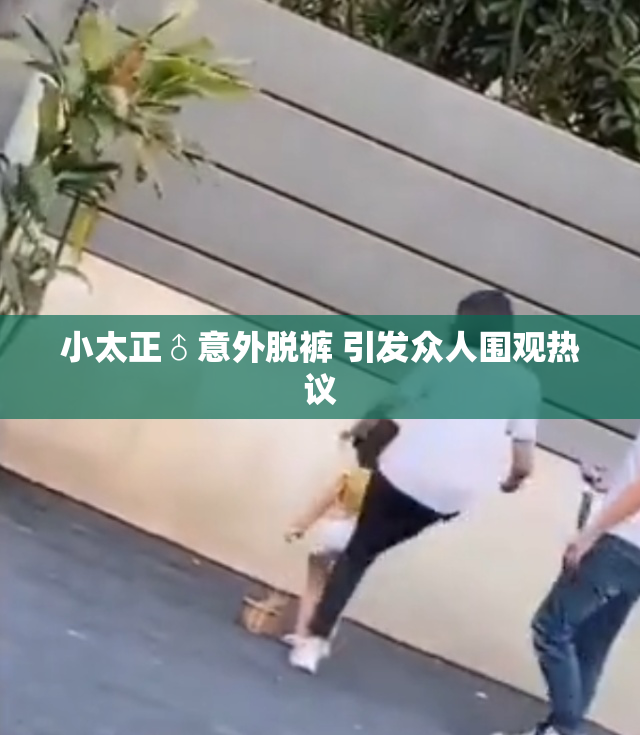 小太正♂意外脱裤 引发众人围观热议