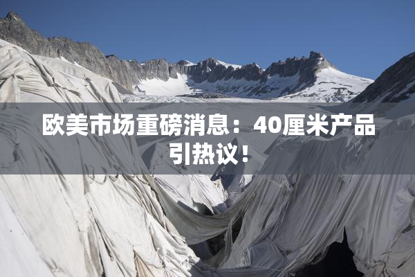 欧美市场重磅消息：40厘米产品引热议！