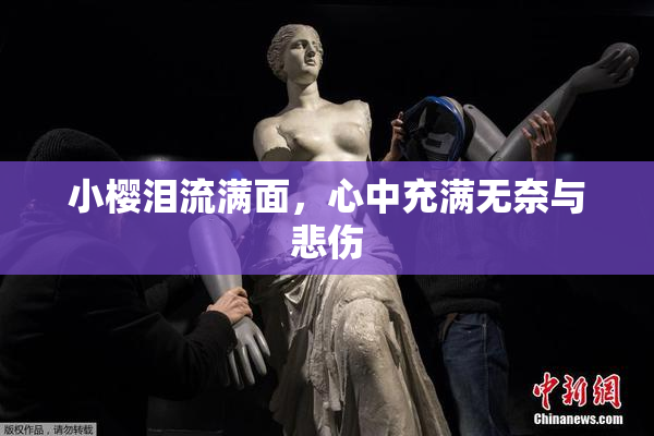 小樱泪流满面，心中充满无奈与悲伤