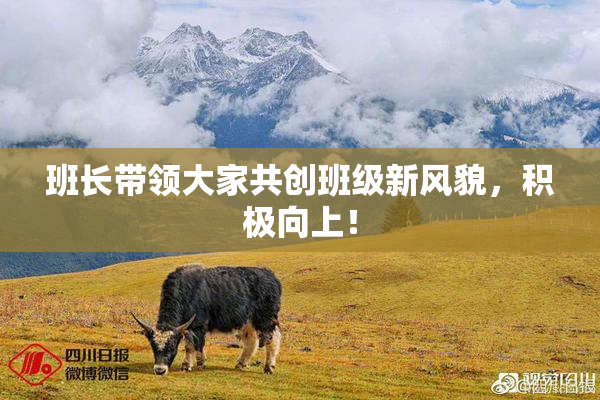 班长带领大家共创班级新风貌，积极向上！