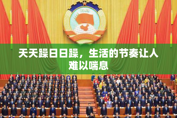 天天躁日日躁，生活的节奏让人难以喘息