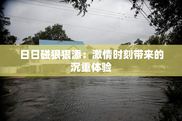日日碰狠狠添：激情时刻带来的沉重体验