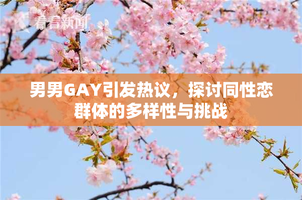 男男GAY引发热议，探讨同性恋群体的多样性与挑战