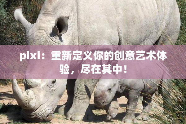 pixi：重新定义你的创意艺术体验，尽在其中！