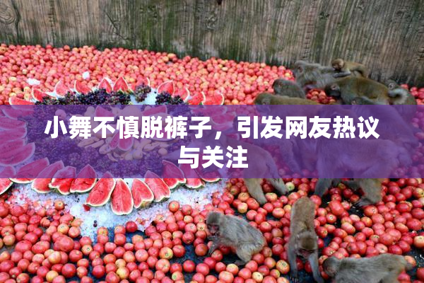小舞不慎脱裤子，引发网友热议与关注
