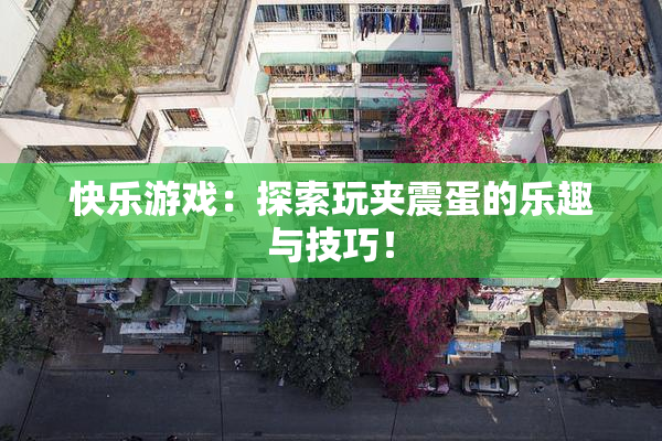 快乐游戏：探索玩夹震蛋的乐趣与技巧！