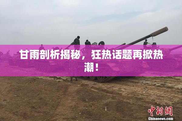 甘雨剖析揭秘，狂热话题再掀热潮！
