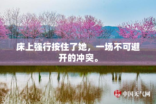 床上强行按住了她，一场不可避开的冲突。