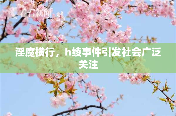淫魔横行，h绫事件引发社会广泛关注