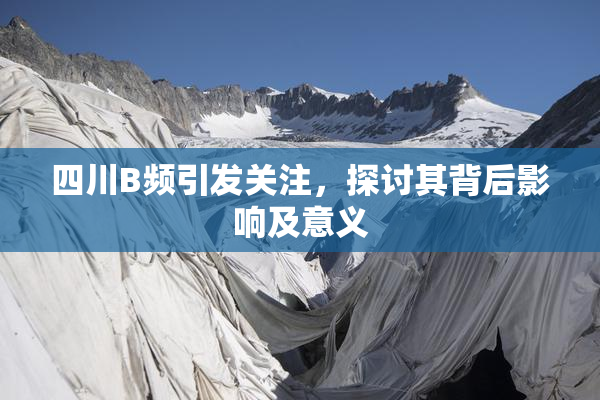 四川B频引发关注，探讨其背后影响及意义