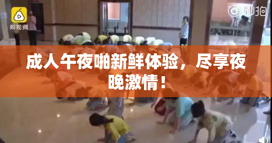 成人午夜啪新鲜体验，尽享夜晚激情！