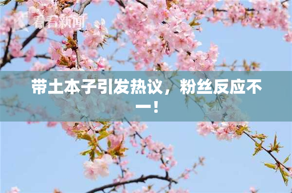 带土本子引发热议，粉丝反应不一！