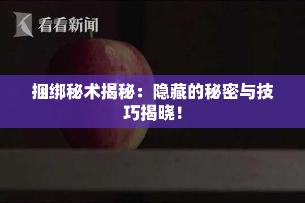 捆绑秘术揭秘：隐藏的秘密与技巧揭晓！