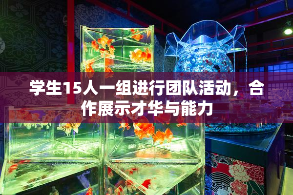 学生15人一组进行团队活动，合作展示才华与能力