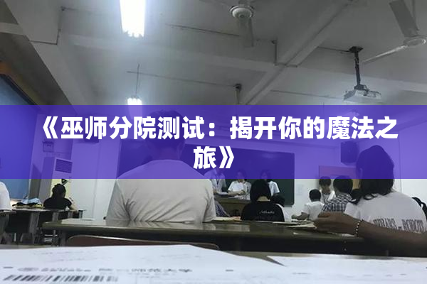 《巫师分院测试：揭开你的魔法之旅》