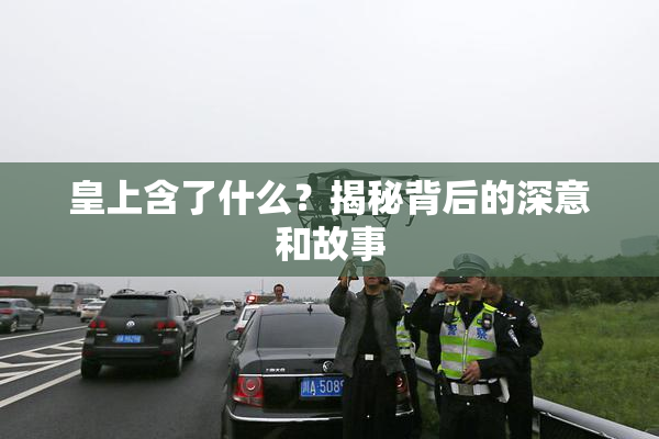 皇上含了什么？揭秘背后的深意和故事