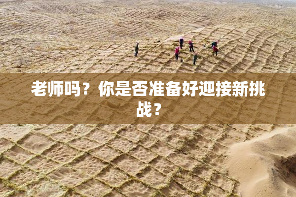 老师吗？你是否准备好迎接新挑战？