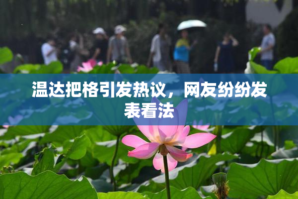 温达把格引发热议，网友纷纷发表看法